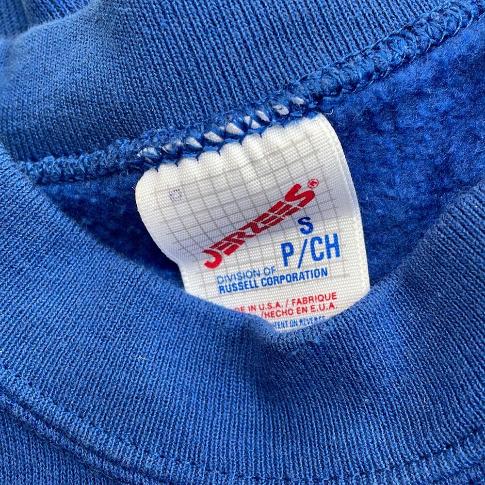 Vintage Blue and Orange Newton Eagles Sweatshirt - Picture 7 of 10